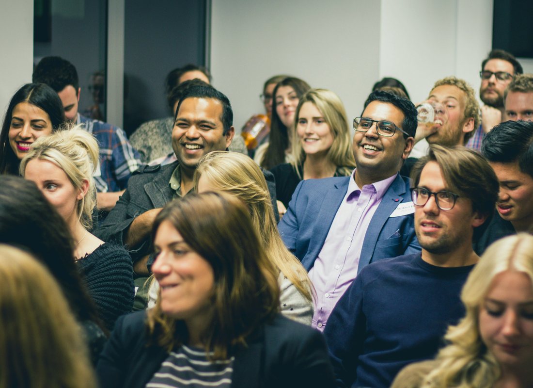 An engaged audience during a conference session